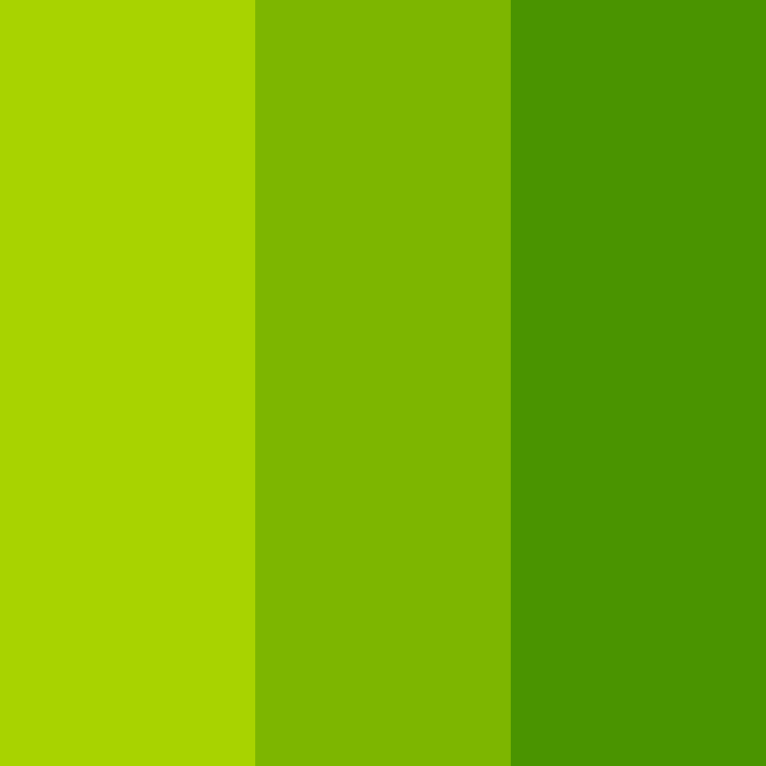 Download lush greenery color palette PNG image (square)