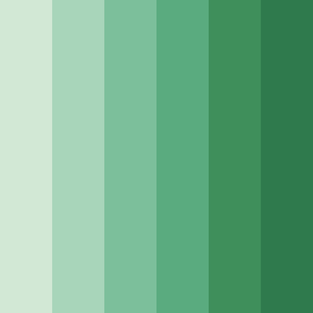 Download whispering grove color palette PNG image (square)
