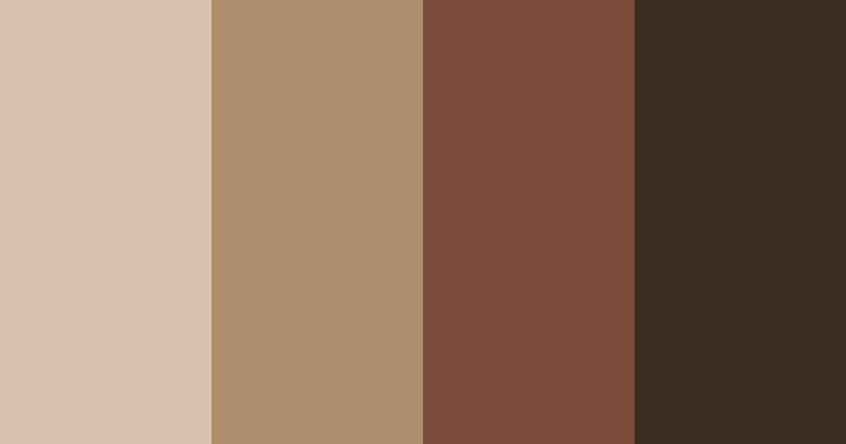 Download chocolate brown color palette PNG image (landscape)