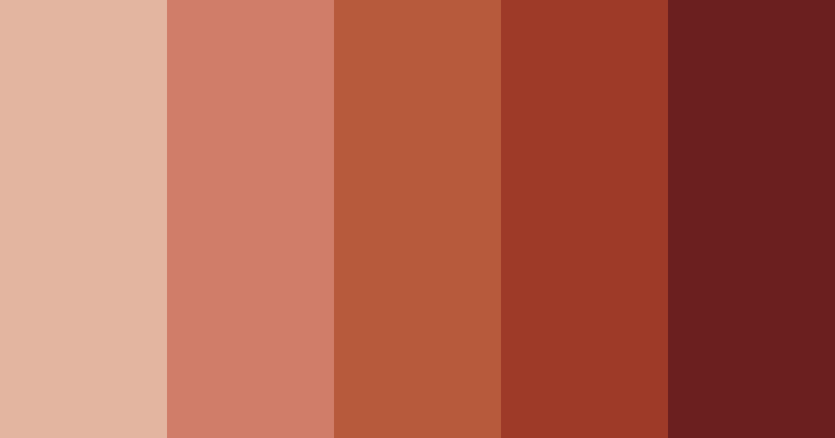 Download brick shades color palette PNG image (landscape)