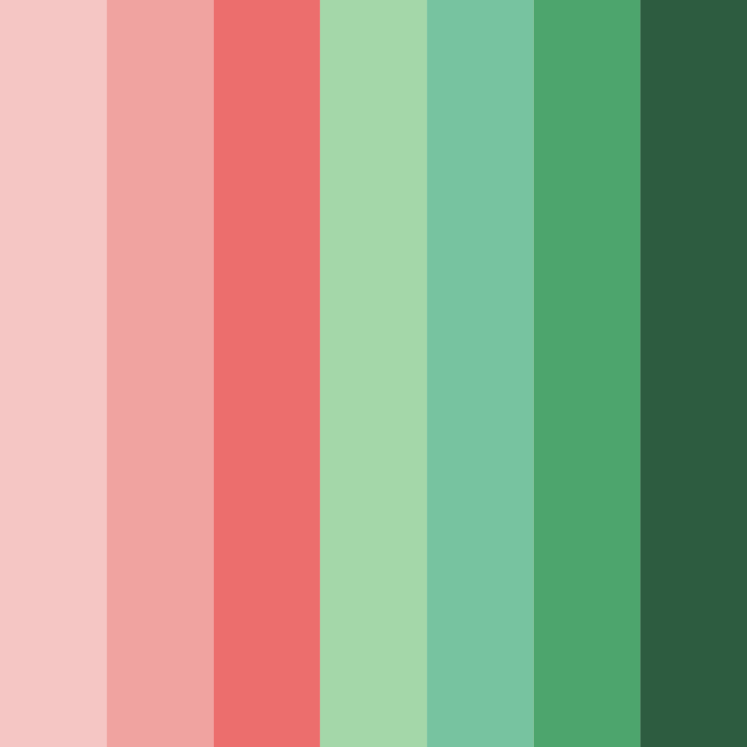 Download tropical harmony color palette PNG image (square)