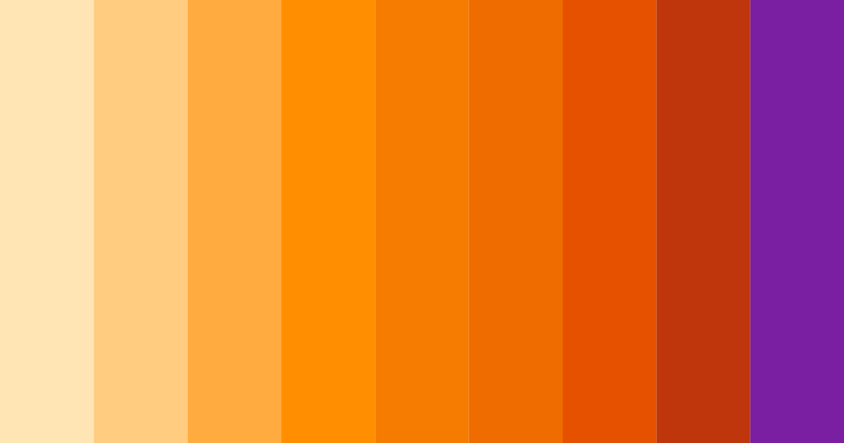 Download sunset sorbet color palette PNG image (landscape)