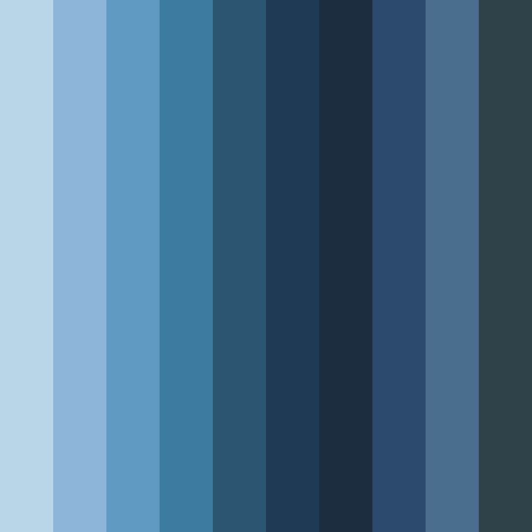Download earthy blue color palette PNG image (square)