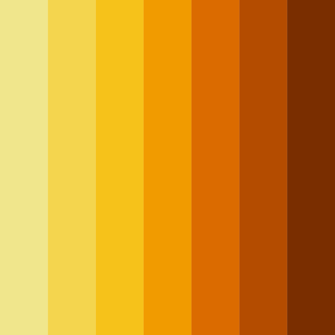 Download golden sunset hues color palette PNG image (square)
