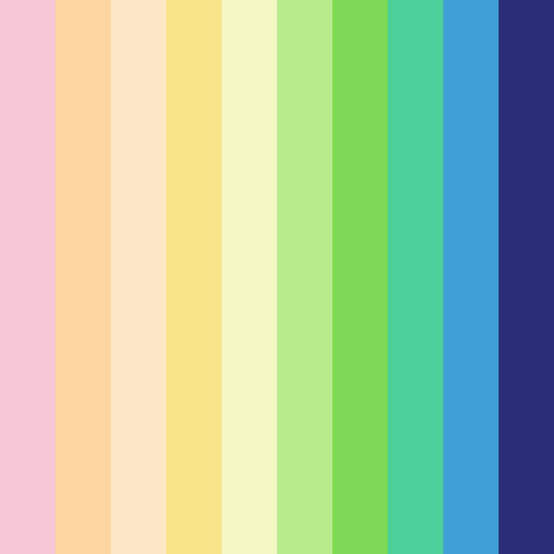 Download colorful candy color palette PNG image (square)