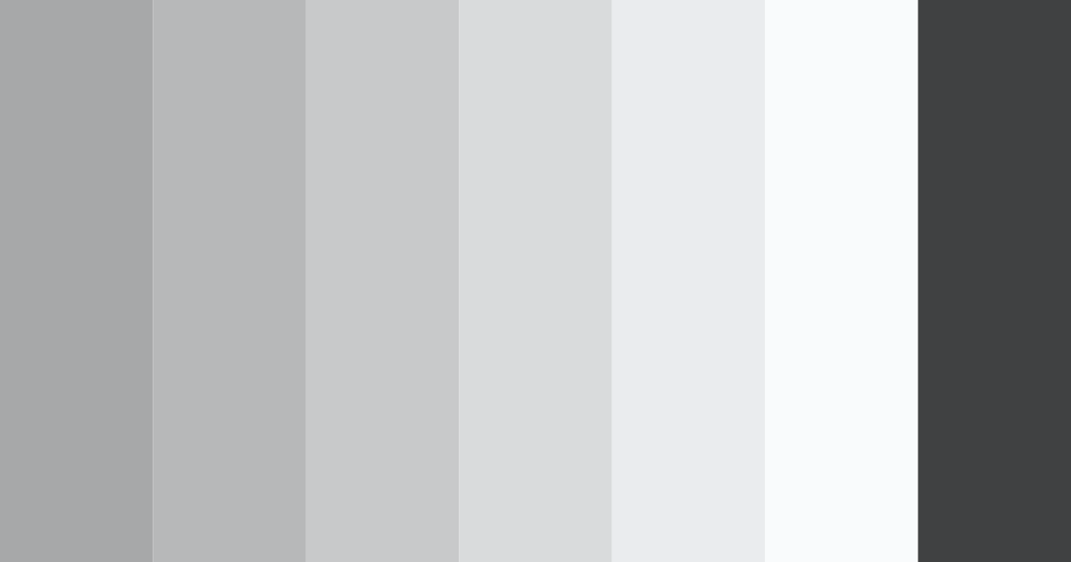 Download gray shades color palette PNG image (landscape)