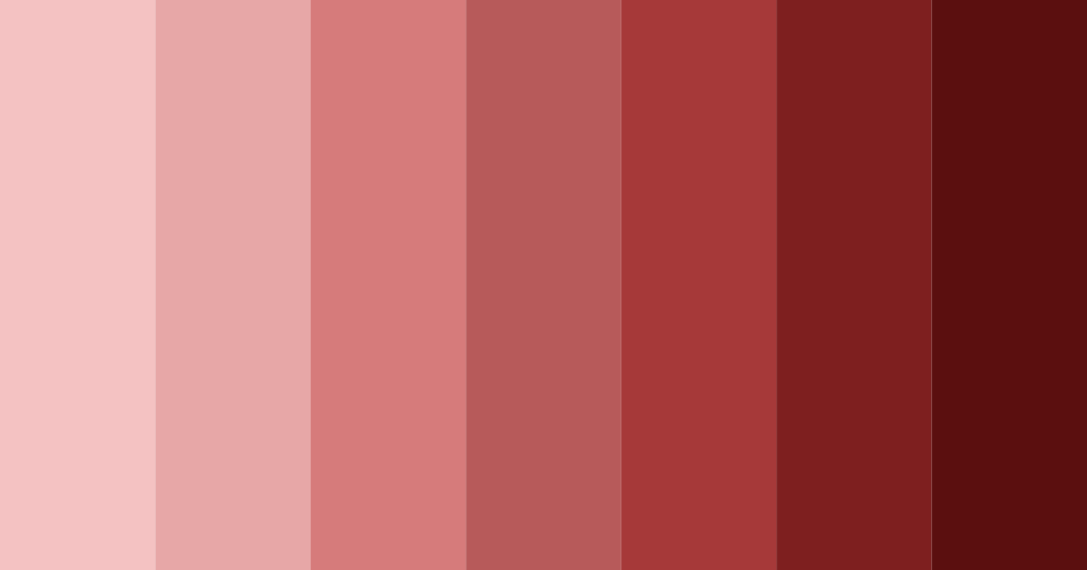 Download indian red shades color palette PNG image (landscape)