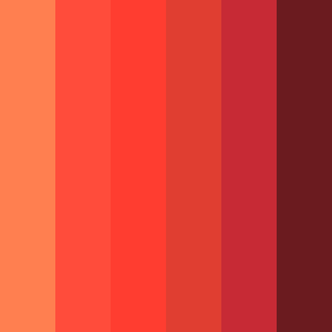 Download spicy red color palette PNG image (square)