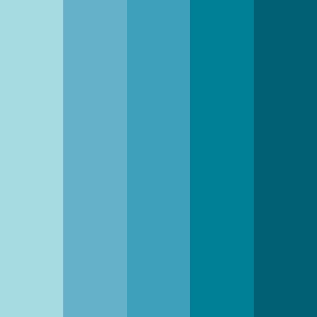 Download blue ocean color palette PNG image (square)