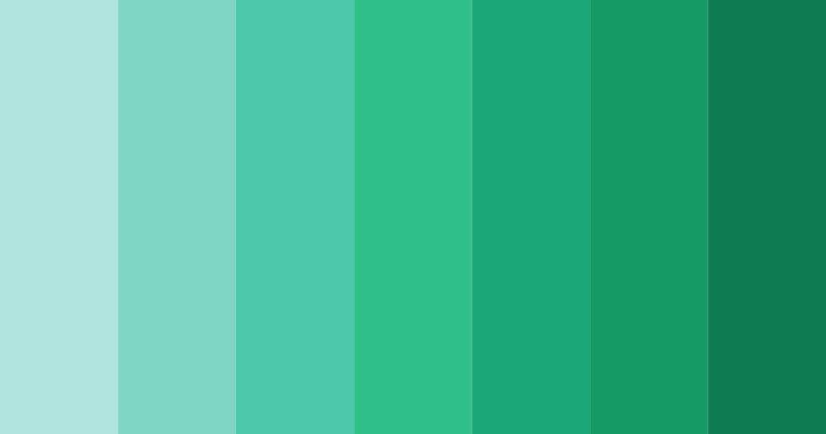 Download turquoise sea color palette PNG image (landscape)