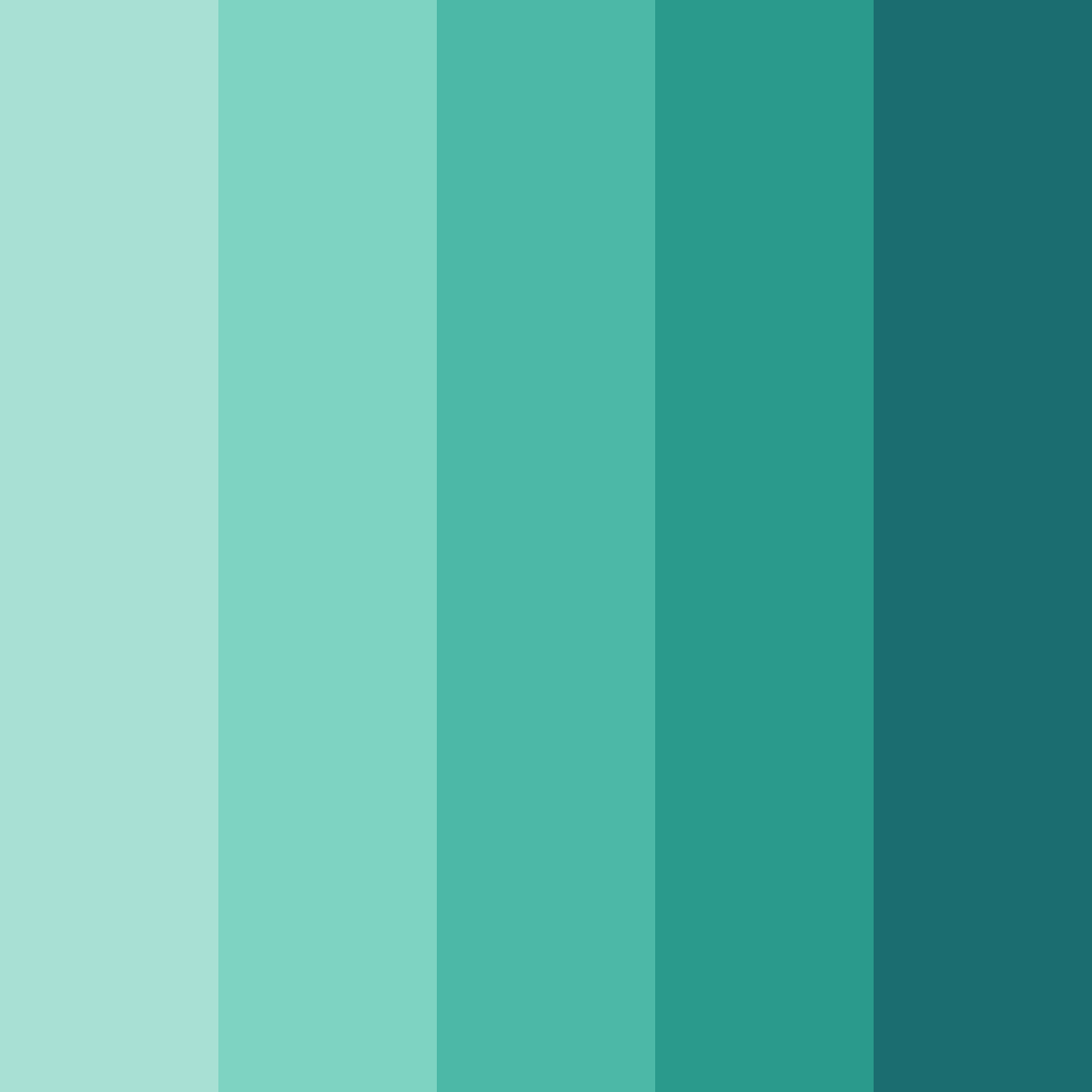 Download turquoise vasa color palette PNG image (square)