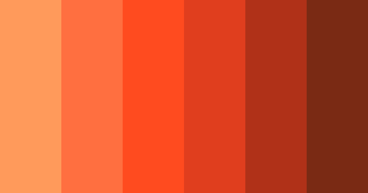 Download persimmon sunset color palette PNG image (landscape)
