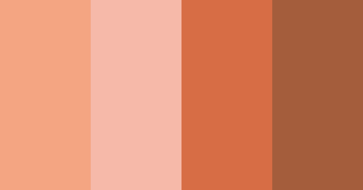 Download salmon sunset color palette PNG image (landscape)