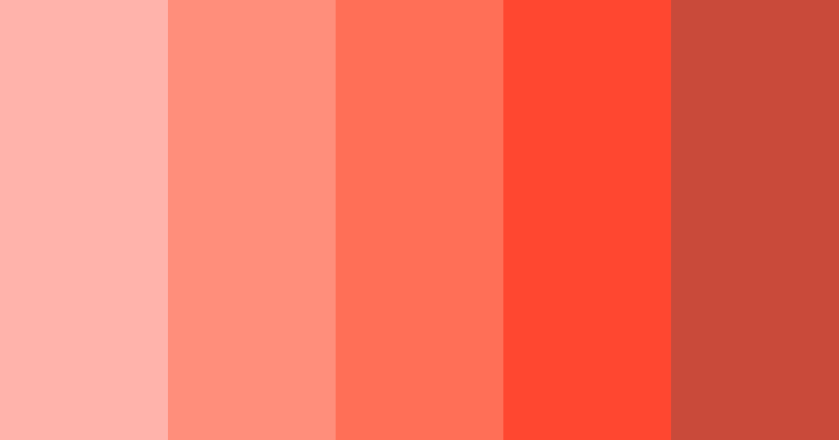 Download salmon serenade color palette PNG image (landscape)