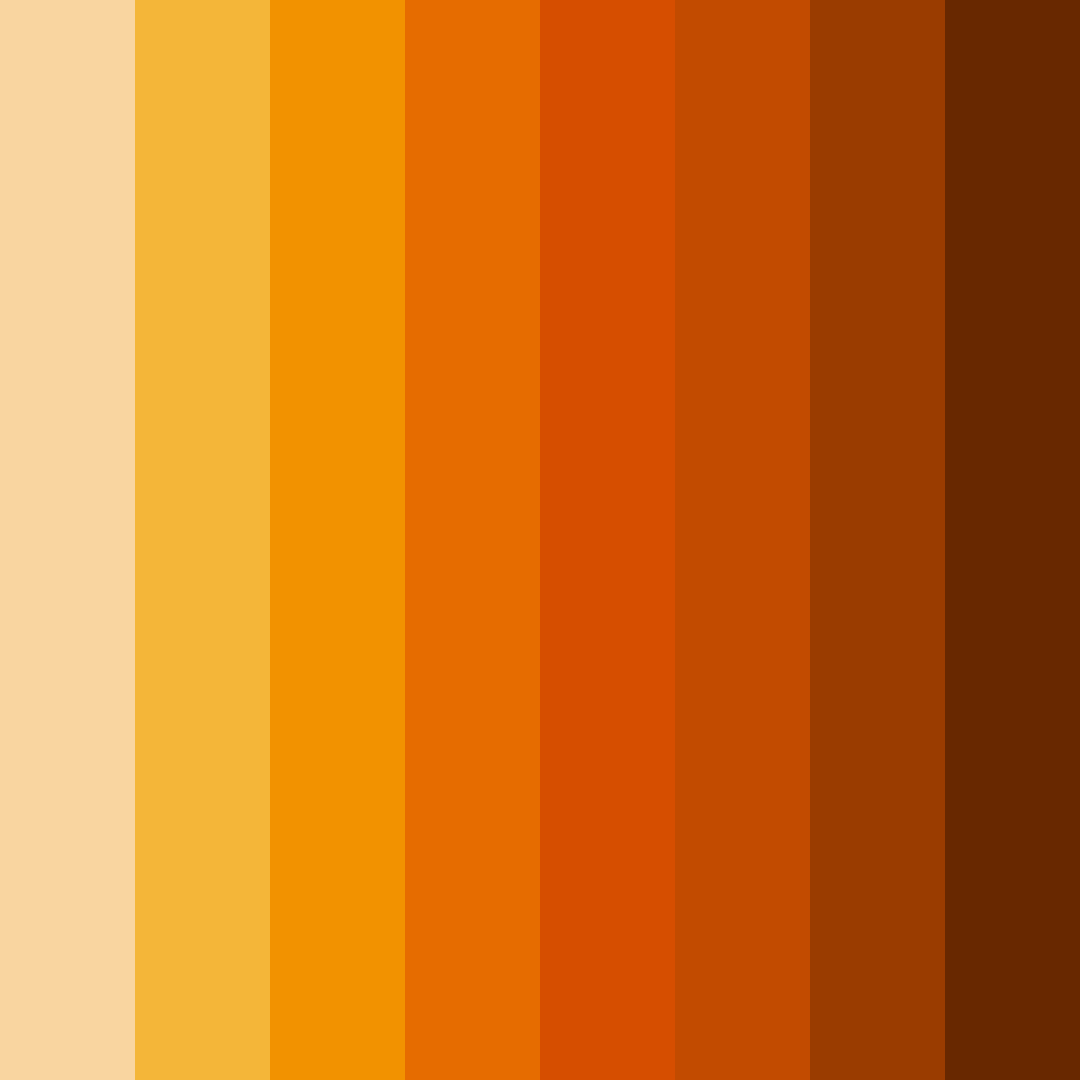 Download orange carrot color palette PNG image (square)