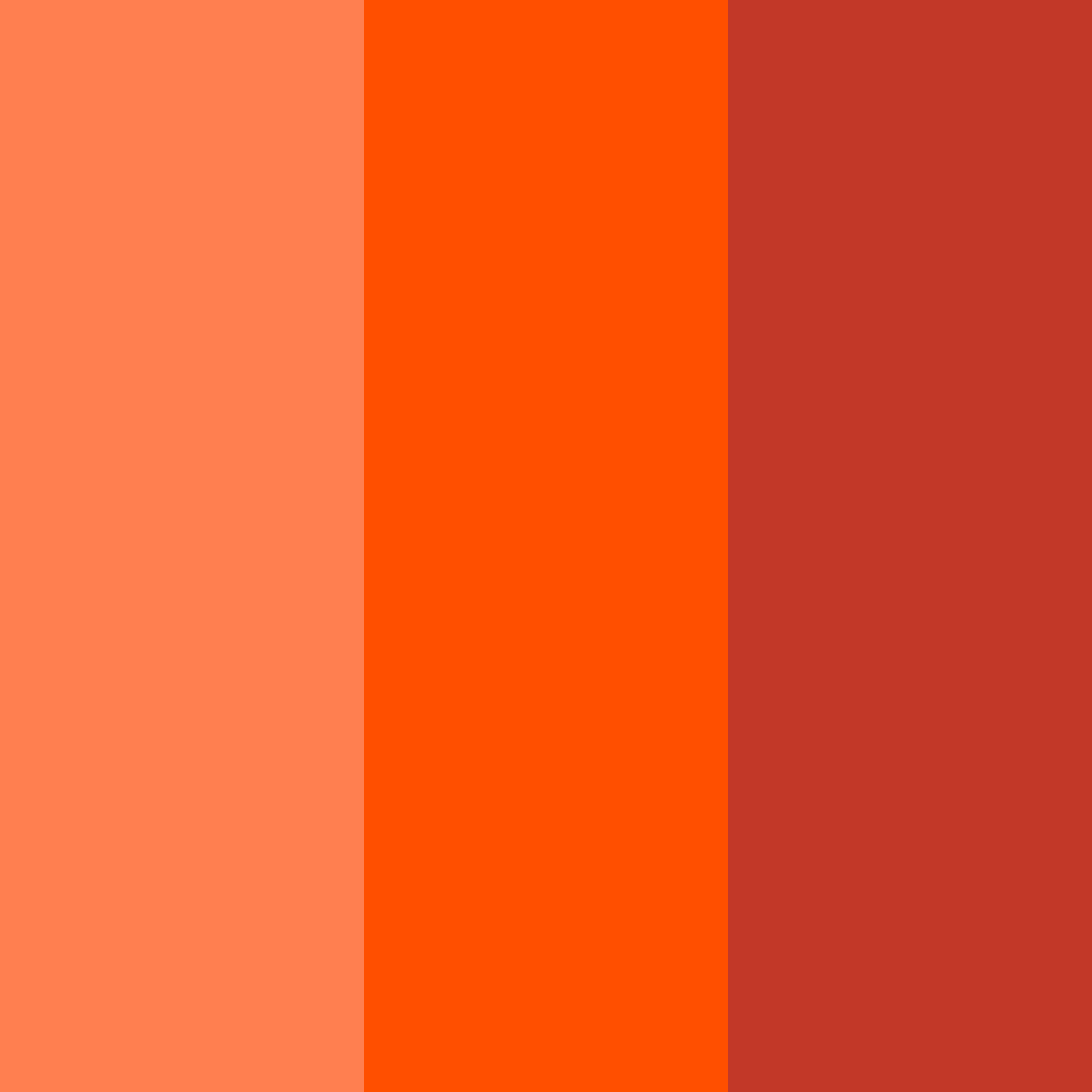 Download coral orange color palette PNG image (square)