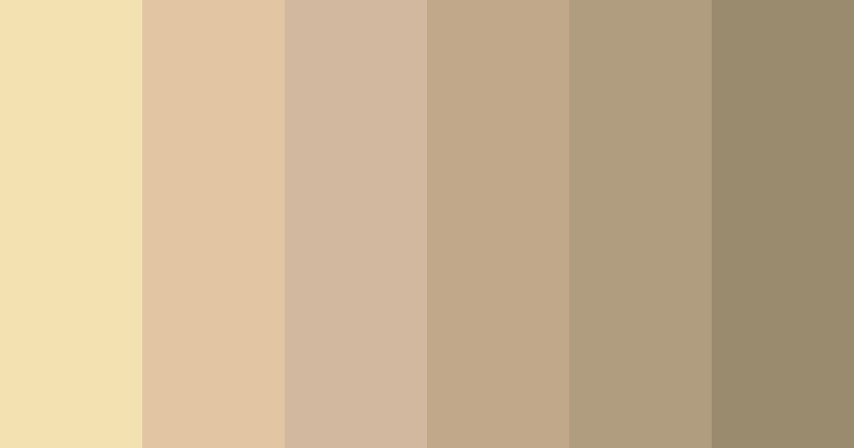 Download beige silkworm color palette PNG image (landscape)