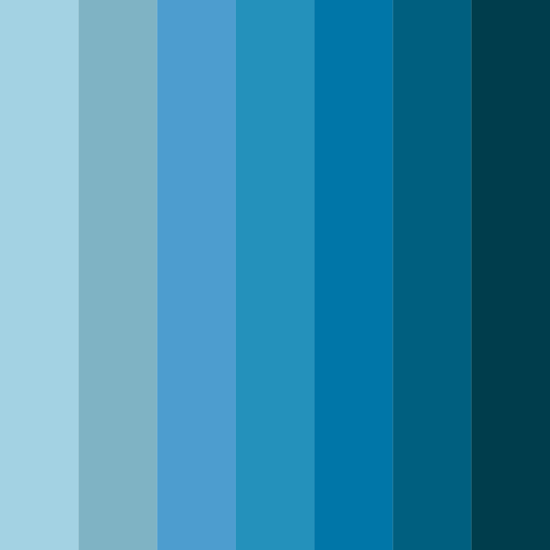 Download aquatic symphony color palette PNG image (square)
