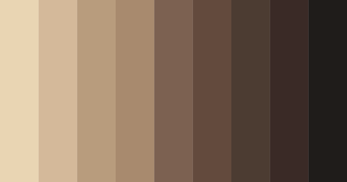 Download brown wood color palette PNG image (landscape)