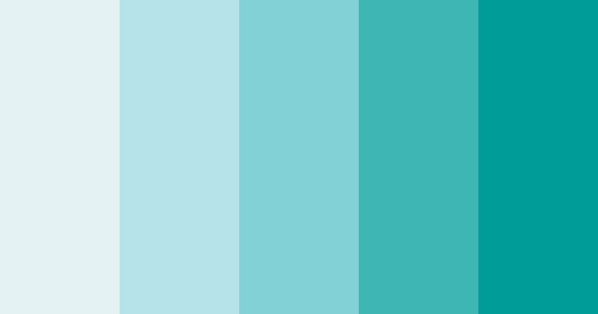 Download teal cockatoo color palette PNG image (landscape)