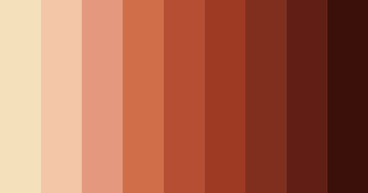 Download brown yak color palette PNG image (landscape)