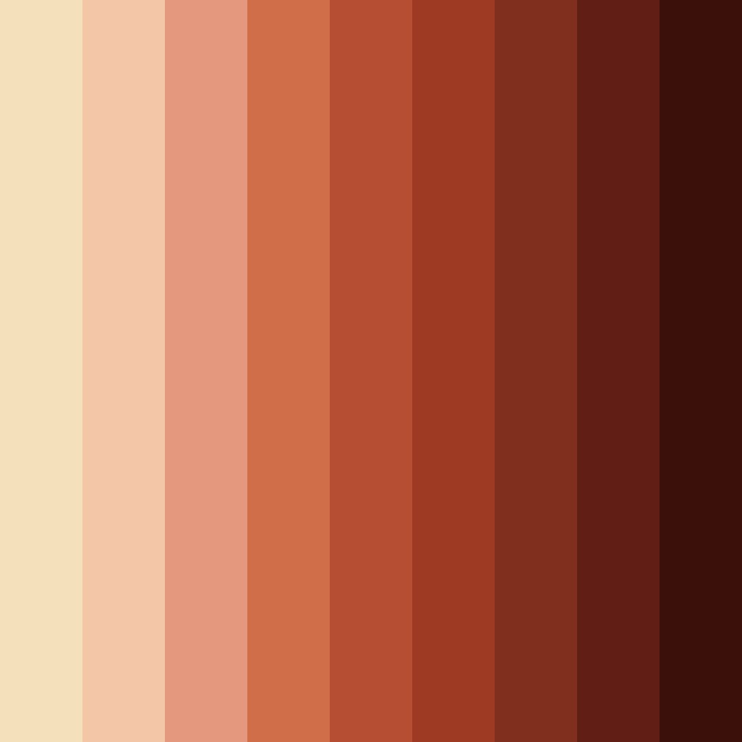 Download brown yak color palette PNG image (square)