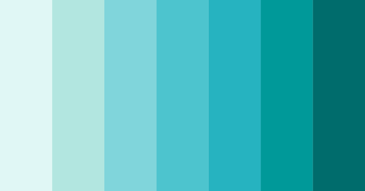 Download teal jellyfish color palette PNG image (landscape)