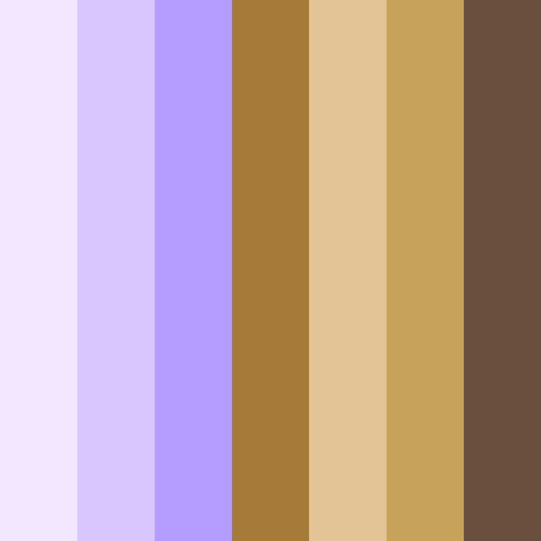 Download purple and gold dream color palette PNG image (square)