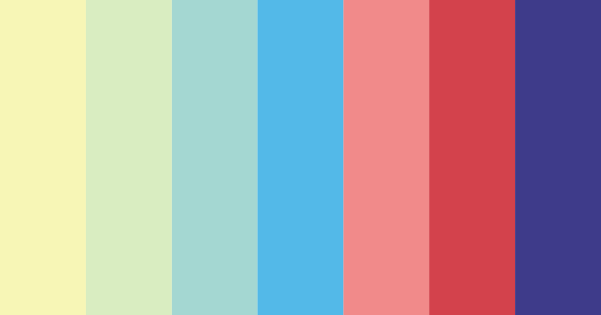 Download tropical harmony color palette PNG image (landscape)