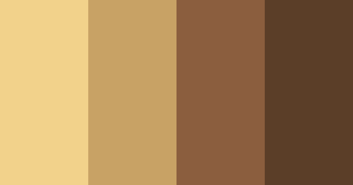 Download brown takin color palette PNG image (landscape)