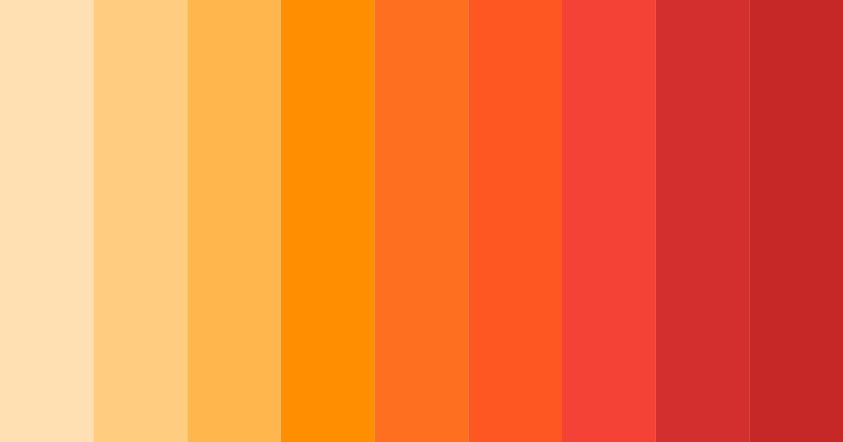 Download sunset blaze color palette PNG image (landscape)