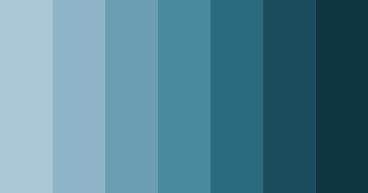 Download cool blue color palette PNG image (landscape)