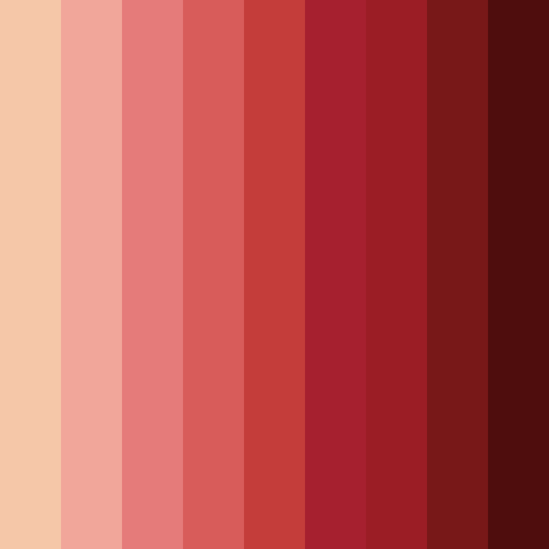Download crimson embers color palette PNG image (square)