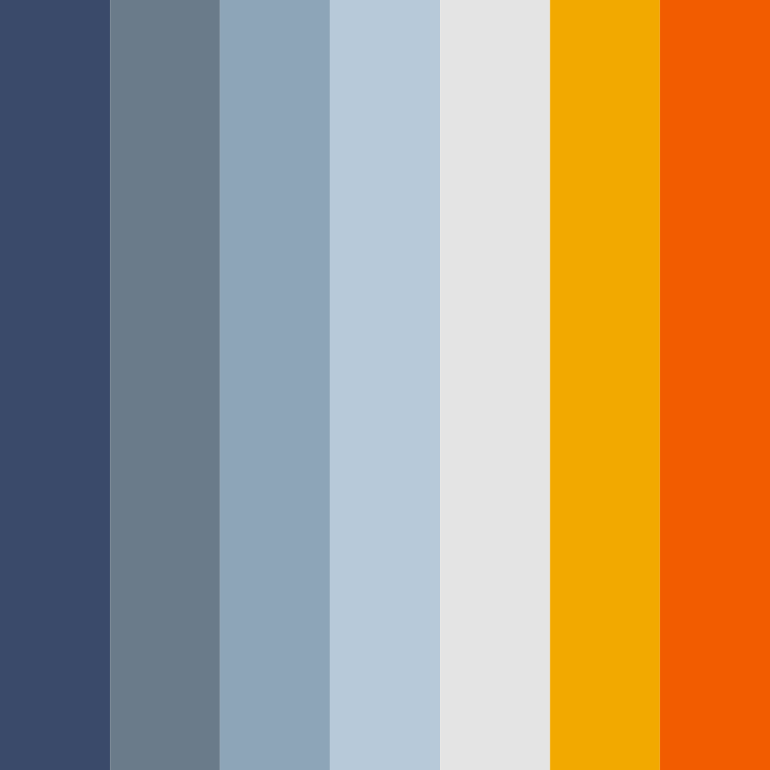 Download blue horizon color palette PNG image (square)