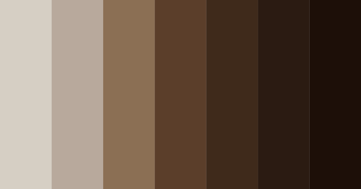 Download brown espresso color palette PNG image (landscape)