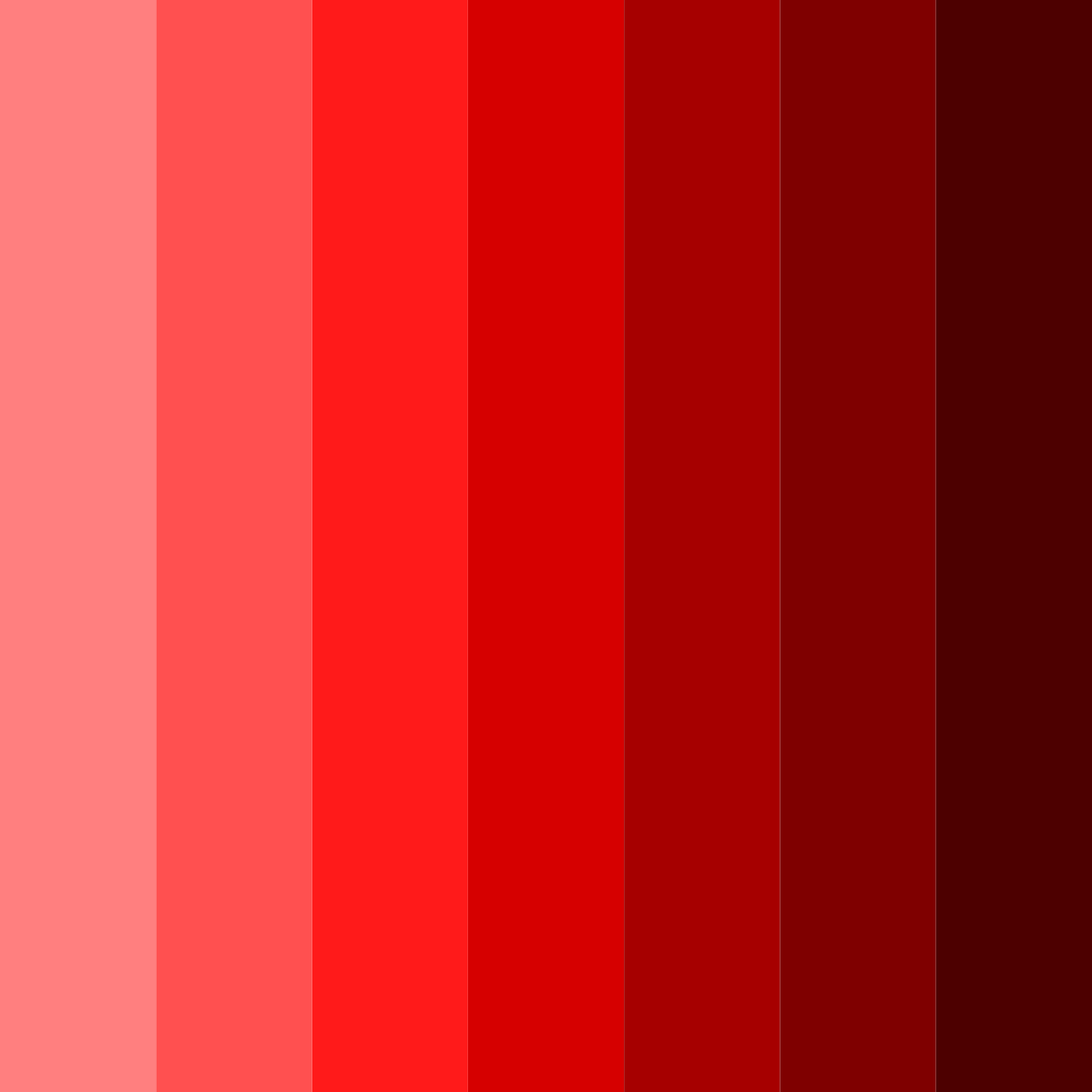 Download red inferno color palette PNG image (square)