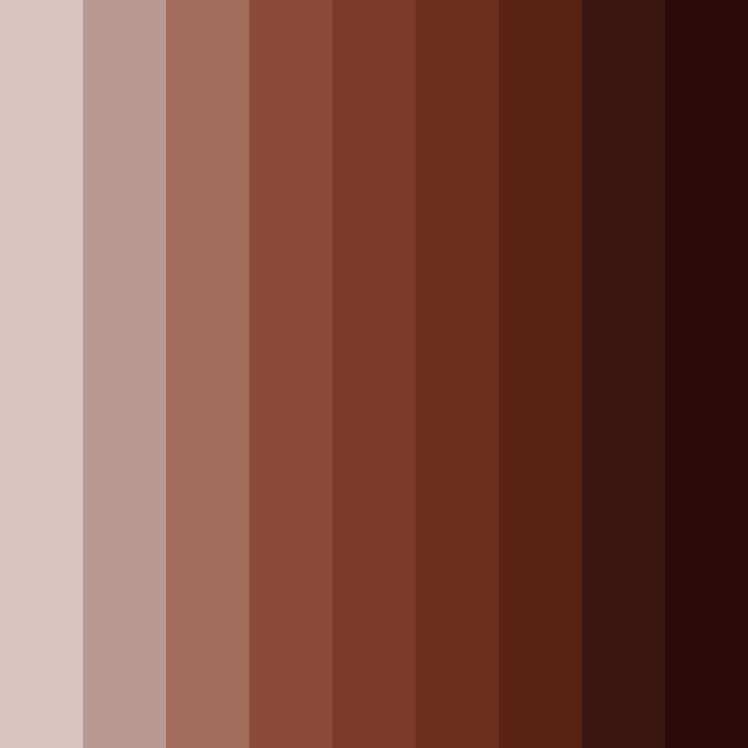 Download marron espresso shades color palette PNG image (square)