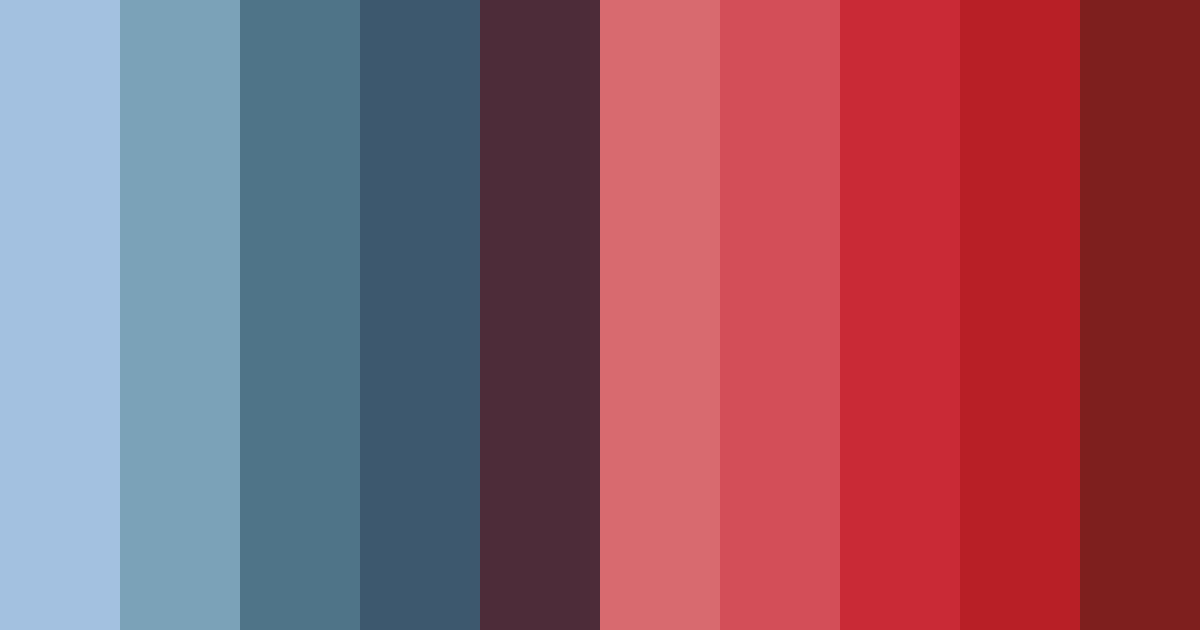 Download blue to red transition color palette PNG image (landscape)