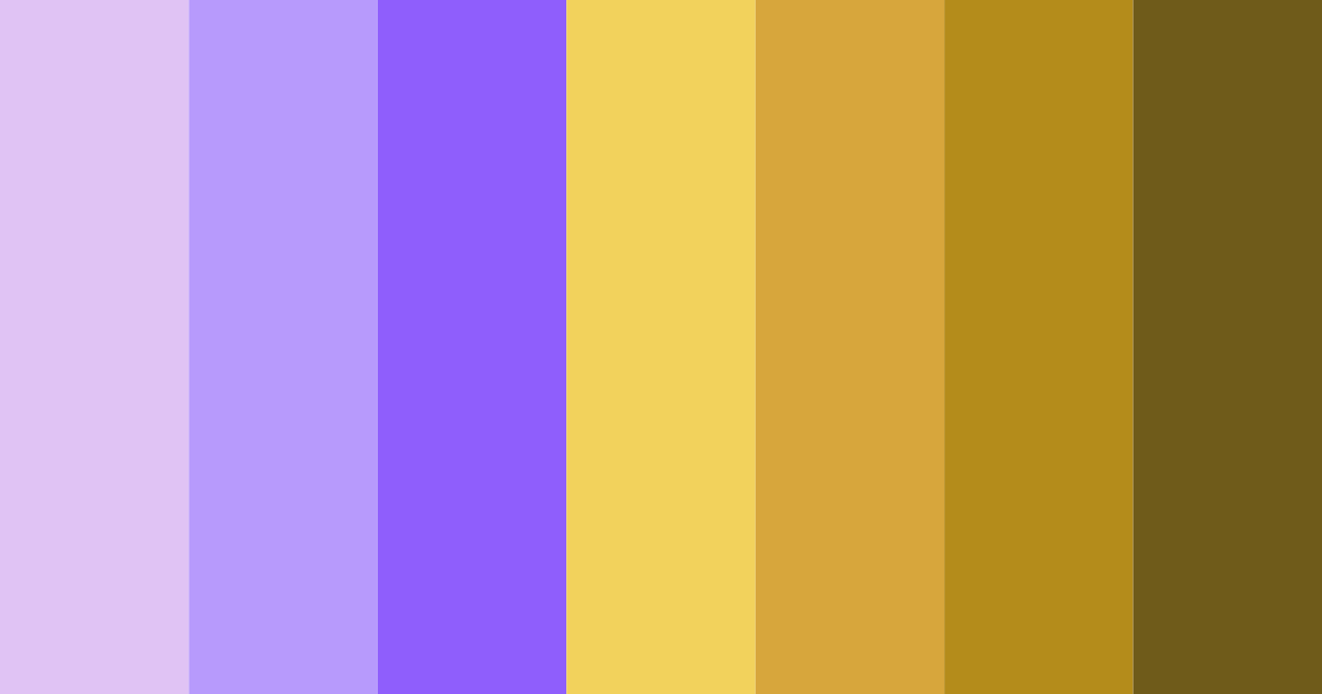 Download purple and gold elegance color palette PNG image (landscape)