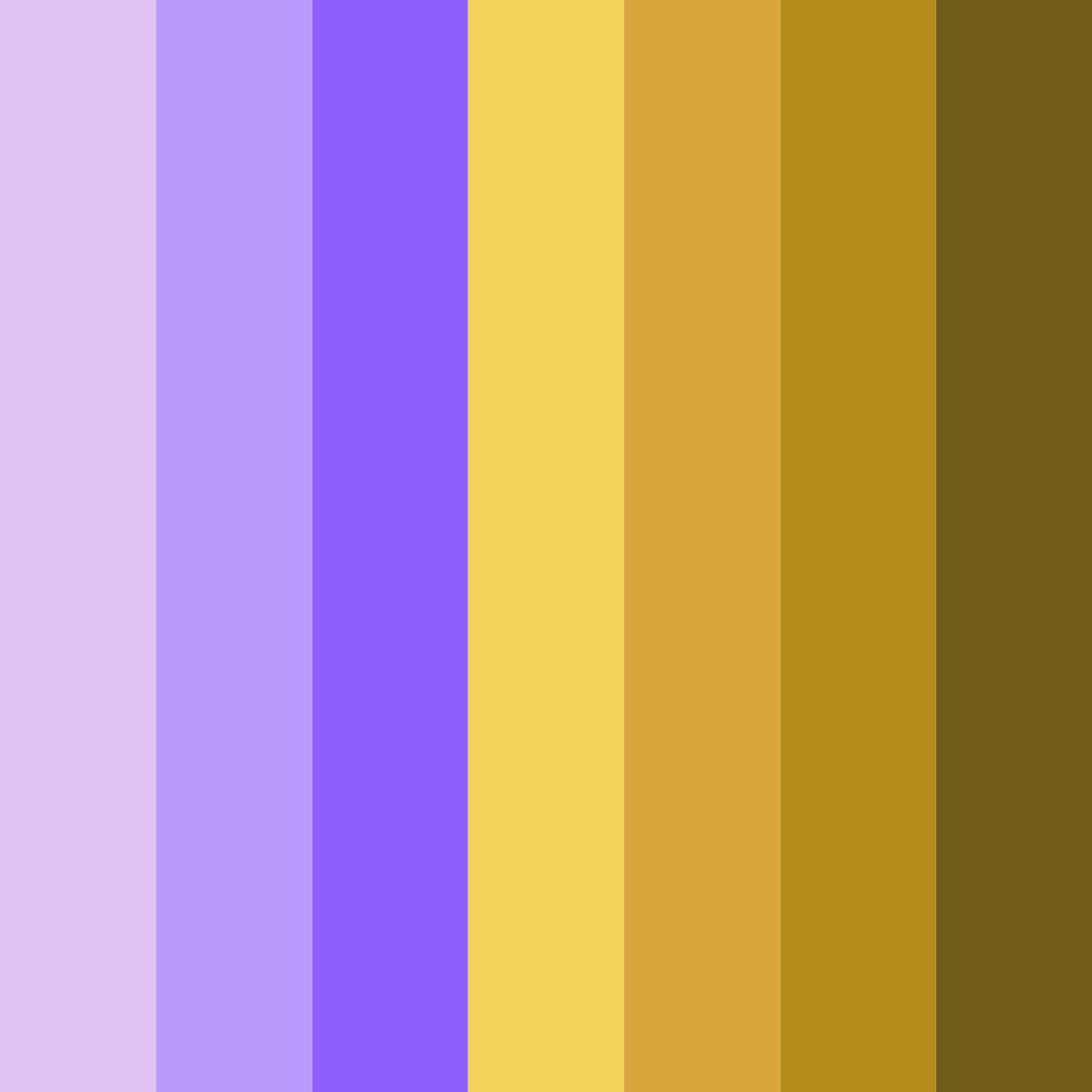Download purple and gold elegance color palette PNG image (square)