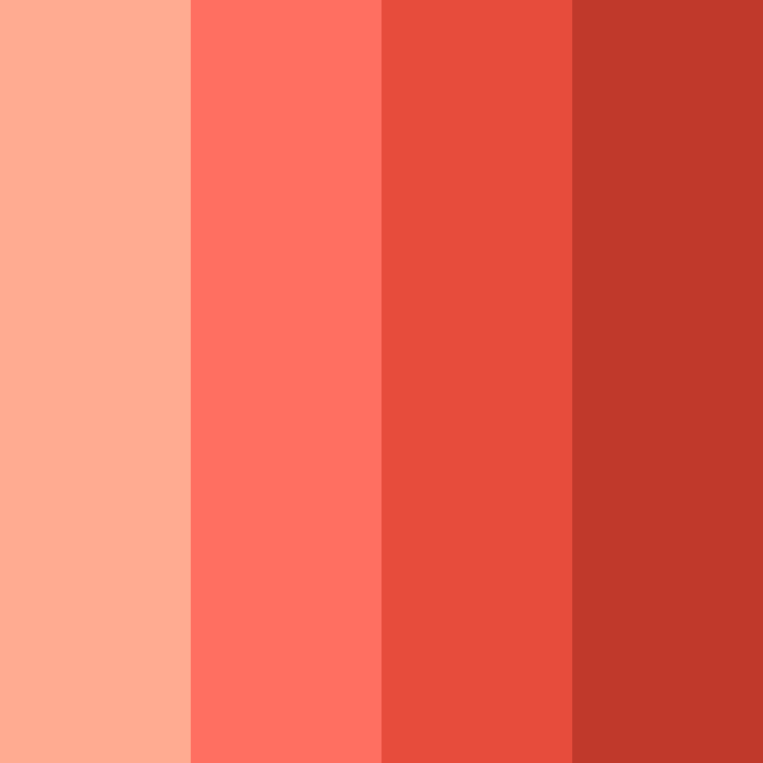 Download vibrant reds and oranges color palette PNG image (square)
