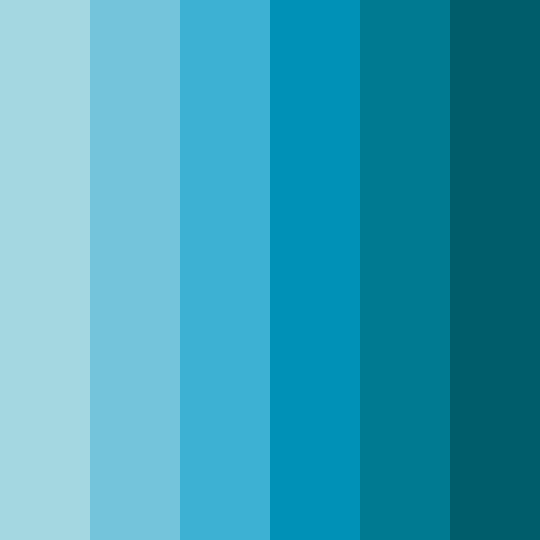Download blue summer color palette PNG image (square)