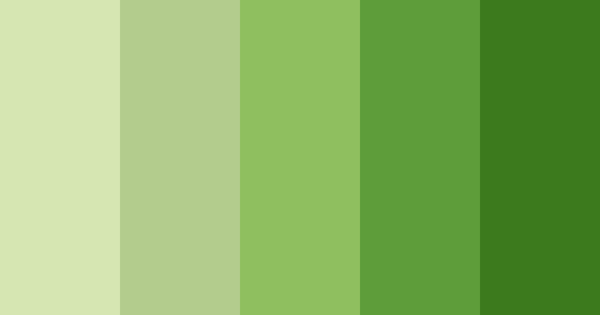 Download green tea delight color palette PNG image (landscape)
