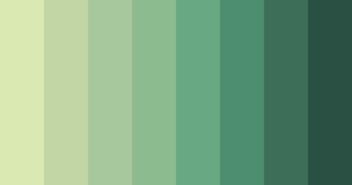 Download umami green crunch color palette PNG image (landscape)