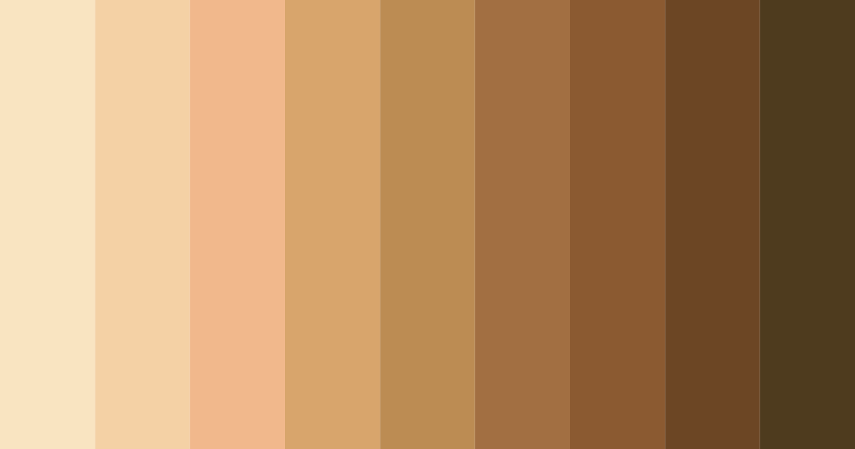 Download brown wafer color palette PNG image (landscape)