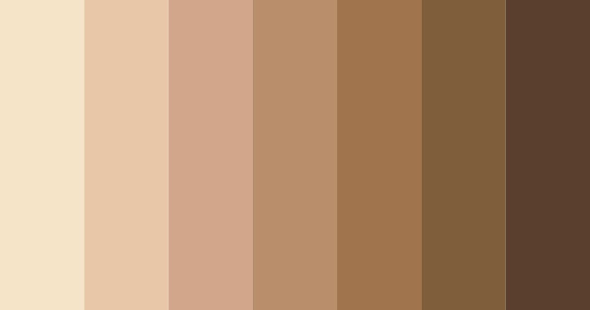 Download earthy ember creams color palette PNG image (landscape)