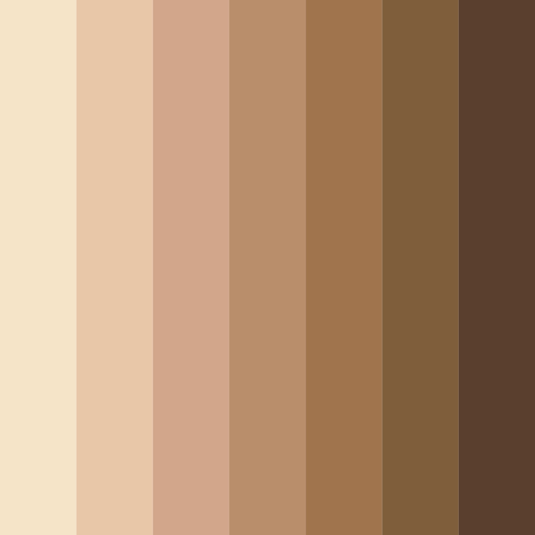 Download earthy ember creams color palette PNG image (square)