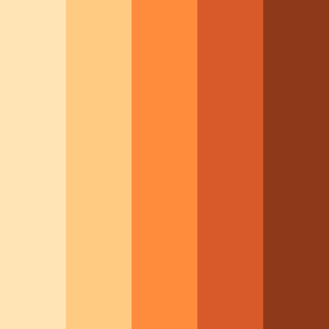 Download fiery delight sundae color palette PNG image (square)