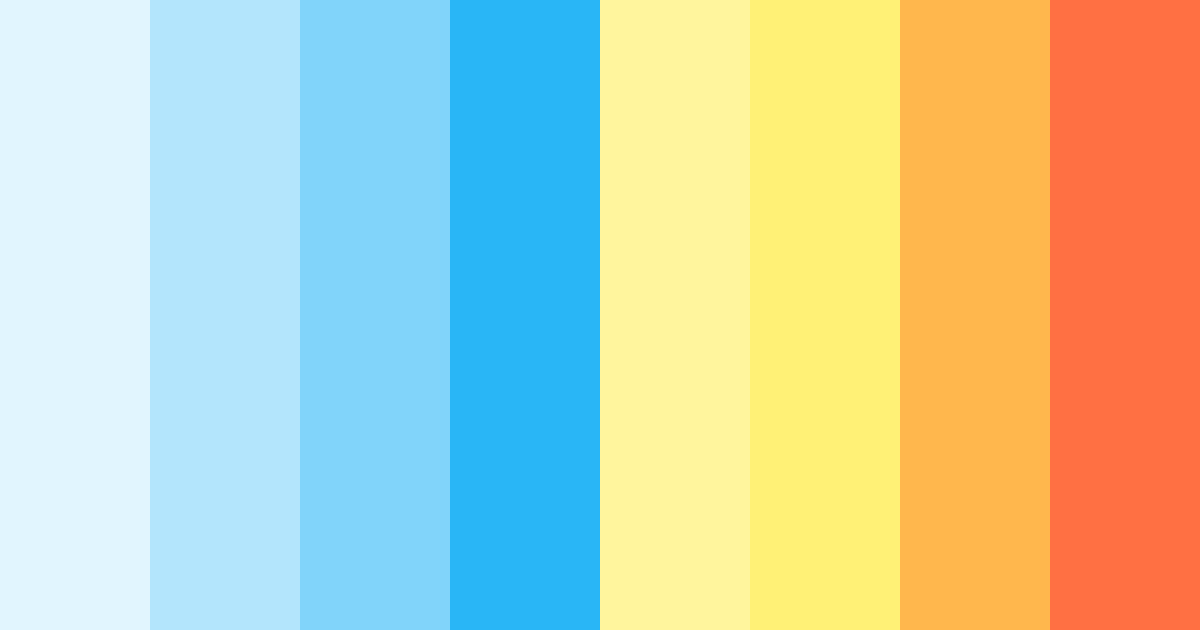 Download sunrise spectrum color palette PNG image (landscape)