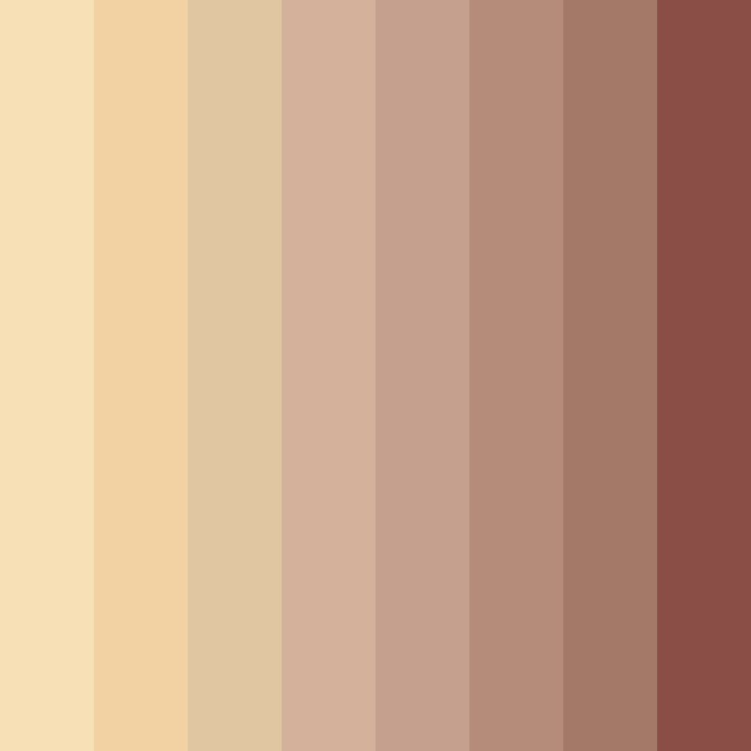 Download creamy turkey delight color palette PNG image (square)